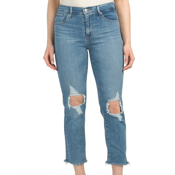 Levi's Denim - Levi's High Rise Straight Cropped Jeans Size 30